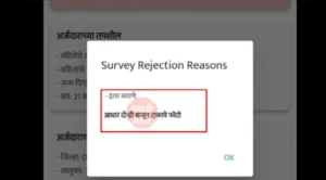 majhi ladki bahin yojana form survey rejection reasons