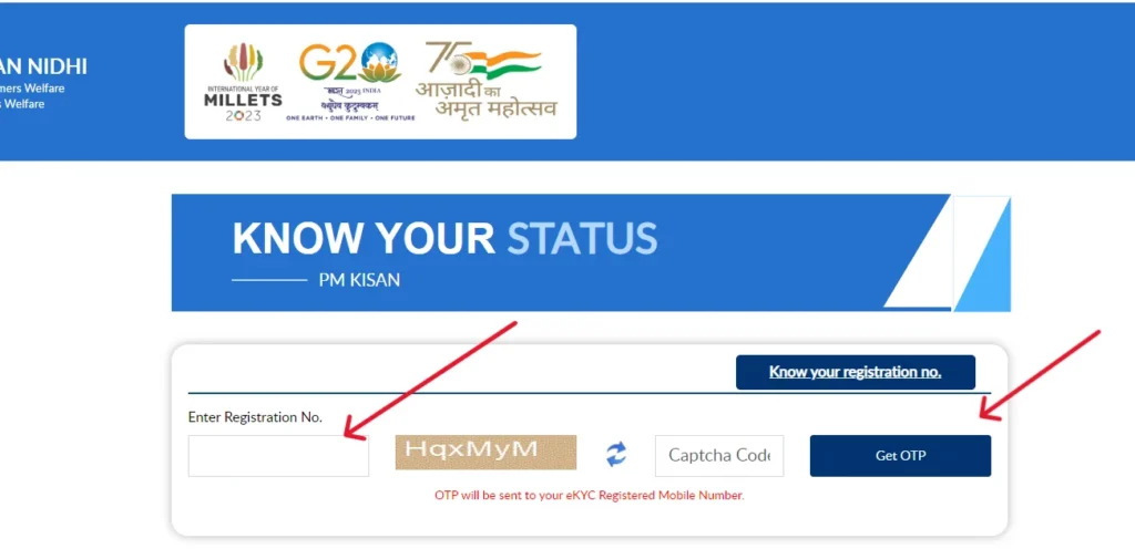 PM Kisan Yojana kyc Status