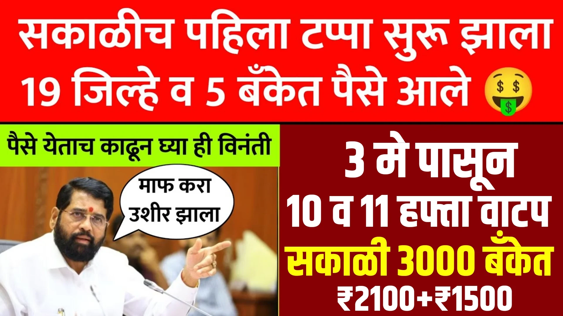 Ladki Bahin Yojana 10th Installment Release