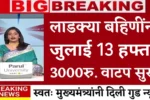 Ladki Bahini Yojana 13th Installment Release