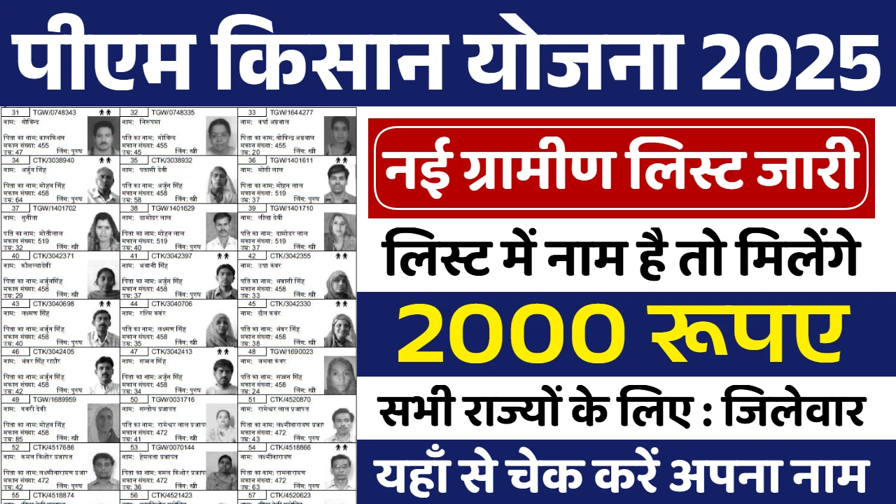 PM Kisan Yojana Gramin List