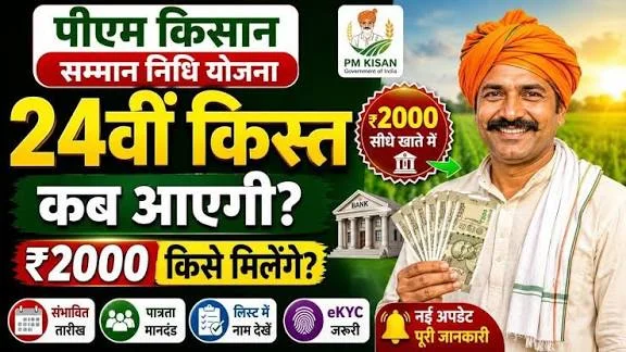 PM Kisan Yojana 24th Installment Date
